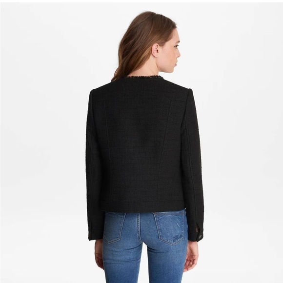 Karl lagerfeld tweed blazer size 4 - Picture 2 of 4